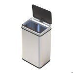 Poubelle automatique 50l inox cuisine ? capteur infrarouge sans contact fermeture silencieuse anti - ...