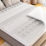Catavana - surmatelas 80x200 cm - mousse � m�moire de forme 5 cm - confort ergonomique avec 13 zones ...