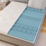 Catavana - surmatelas 90x190 cm - mousse � m�moire de forme avec gel 5 cm + housse bambou - confort ergonomiqu ...