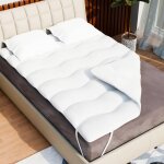 Catavana - surmatelas nuage - 140x190 cm - hypoallergénique respirant anti - acariens idéal matelas 2 ... Catavana - surmatelas nuage - 140x190 cm - hypoallergénique respirant anti - acariens idéal matelas 2 ...