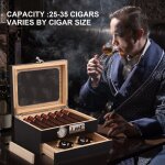 Cave  cigares en bois avec serrure tiroirs serrure  combinaison bote de rangement pour cigares de ...