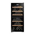 Cave de mise  temprature double zone la sommelire ls102dzblack 102 bouteilles