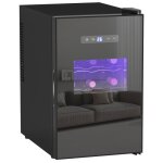 Cave  vin - homcom - 15 bouteilles 39l rfrigrateur pour boissons clairage led temprature rglable ...