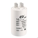 Cbb60 condensateur fonctionnement 16uf 450v ac double insert 50 - 60hz cylindre 75x37mm blanc pour moteur ...