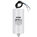Cbb60 condensateur de dmarrage 25f moteur condensateur 50 / 60hz 450vac 25uf avec fil cble vis m8 ...