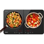 Cbtih2 tables de cuisson 2 feux 3500w - plaque � induction portable - 2foyers - 9 niveaux de puissance ...