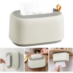 Ccykxaa blanc bote  mouchoirs multifonctionnel boite mouchoir distributeurs de mouchoirs en plastique ...