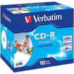 Cd - r imprimable verbatim - 80 min 52x (10) - 700 mo super azo