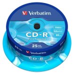 Cd - r verbatim 700 mo 52x (25) - spindle de 25 cdr avec extra protection