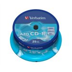 Cd - r verbatim 80 min 52x (25) - 700 mo super azo - cake box