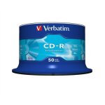 Cd - r verbatim - 80 min - 700 mo - 52x - spindle de 50 - extra protection