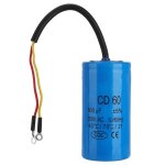 Cd60 condensateur avec fil conducteur 250v ac 600uf 50 / 60hz pour compresseur dair de moteur Cd60 condensateur avec fil conducteur 250v ac 600uf 50 / 60hz pour compresseur dair de moteur