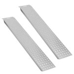 Cecaylie 2x rampe de chargement rampe dacc�s 135cm moto voiture antid�rapante galvanis� jusqu� 400kg ...