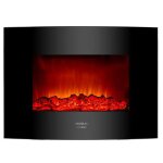 Cecotec chemin�e �lectrique d�corative 22 avec t�l�commande ready warm 2210 curved flames. puissance ...