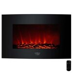 Cecotec chemin�e �lectrique d�corative 35 avec t�l�commande ready warm 3510 curved flames. puissance ...