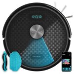 Cecotec conga m50 - robot aspirateur laser 5000 pa batterie 3200 mah r�servoirs eau 420 ml & poussi�re ...