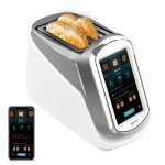 Cecotec grille - pain vertical toastpad double connected. �cran tactile lcd t�l�commande 1400w toast ...