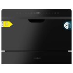 Cecotec lave - vaisselle compact semi - int�grable 6 couverts bolero aguazero 2500 s - bi black glass. ...