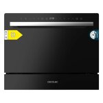 Cecotec lave - vaisselle 6 couverts bolero aguazero 2400 black glass