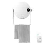 Cecotec porte - serviettes chauffant c�ramique mural readywarm 2000 round. 2000w 2 niveaux led touch ...