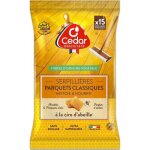 Cedar lingettes serpilli�res nettoyant parquets classiques � la cire dabeille o 15 lingettes