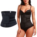 A ceinture amincissante noire fermeture velcro ceinture invisible ventre plat gaine amincissante pour ...