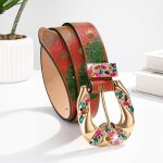 Ceintures pour femmes ecelen - nouvelles ceintures  motifs tendance - fleur