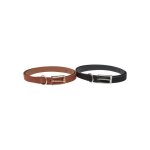 Ceinture fines en cuir synthtique et velours femme urban classics (x2)