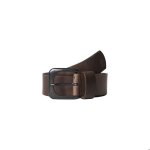 Ceinture - g - star - zed - cuir de buffle pleine fleur - marron fonc� - 4 cm de large