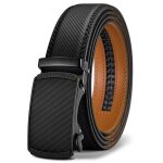 Ceinture pour homme ceinture  cliquet en cuir pour homme 1 3 / 8 coupe ajuste (120 cm)