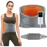 Ceinture lombaire chauffante125x30cm chauffage rapide 4 r�glages de minuterie 9temp�rature pour le dos ...