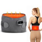 Ceinture lombaire chauffante3 modes de massage5 niveaux de chaleur ceinture chauffante sans fil pour ...