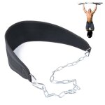 Ceinture de musculation - jedbesetzt - qualit� sup�rieure - cha�ne lest�e en acier - couleur noire