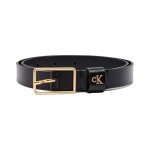 Ceinture noir femme calvin klein jeans square buckle