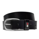 Ceinture noir femme tommy hilfiger oval 3. 0