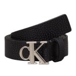 Ceinture noire femme calvin klein jeans monogram