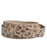 Ceinture r�versible pour femme avec boucle amovible ccbt0020 - beige