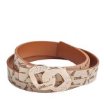 Ceinture r�versible pour femme avec boucle amovible ccbt0021 - beige - marron