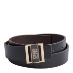Ceinture r�versible pour femme avec boucle amovible ccbt00261 - noir - marron fonc�