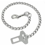 Ceinture de s�curit� anti - morsure en acier inoxydable - 60 cm - pour chiens et chats - transport en ...