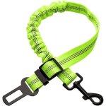 Ceinture de s�curit� pour chien voiture avec absorption des chocs durable r�glable elastique fils r�fl�chissan ...