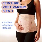 Ceinture post - partum 3 - en - 1 / soutien ventre taille & bassin / maintien abdominal & p�rin�al. couleur ...