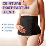 Ceinture post - partum 3 - en - 1 / soutien ventre taille & bassin / maintien abdominal & p�rin�al. couleur ...