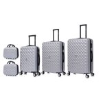Celims france - set valise 5 pices valise cabine + moyenne + grande taille + 2 vanity 55cm + 65cm + ...