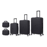Celims france - set valise 5 pices valise cabine + moyenne + grande taille + 2 vanity 55cm + 65cm + ...