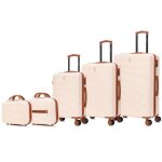 Celims france - set de valise 5 pices valise cabine + valise moyenne + valise grande taille + 2x vanity ...