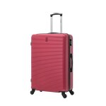 Valise grande taille 75cm weekend valise soute 23kg serrure intégré abs bordeaux Valise grande taille 75cm weekend valise soute 23kg serrure intégré abs bordeaux