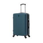 Valise moyenne taille 65cm valise weekend abs 4 roulettes 360° serrure intégrée vert Valise moyenne taille 65cm valise weekend abs 4 roulettes 360° serrure intégrée vert