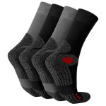 Celodoro 4 paires de chaussettes unisexes ? randonn�e sport & travail respirantes et renforc�es - noir ...