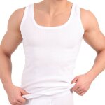 Celodoro d�bardeurs pour homme (lot de 5) en c�tes doubles en coton - blanc